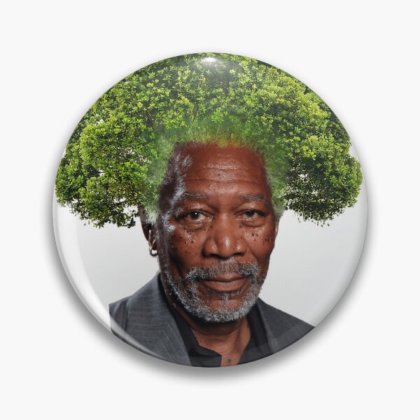 Item preview, Morgan Freeman Tree Hair Art - Eco Icon Collage designed and sold by yinongsqa.