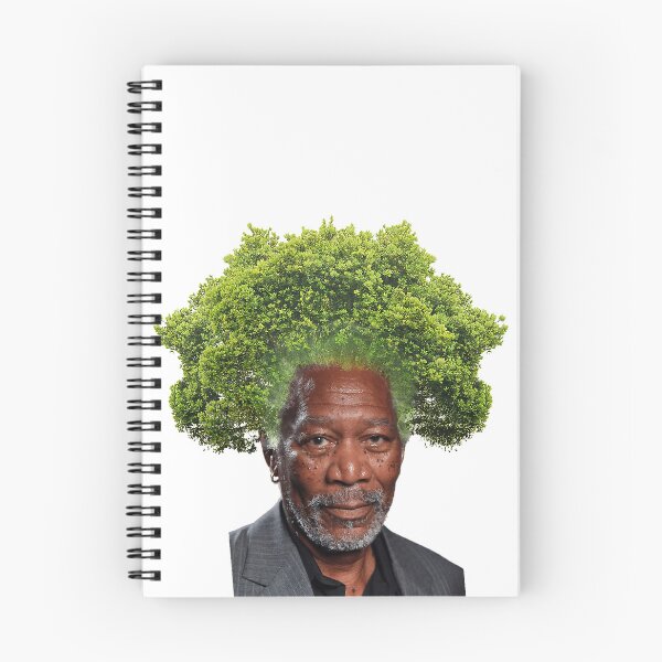 Item preview, Morgan Freeman Tree Hair Art - Eco Icon Collage designed and sold by yinongsqa.