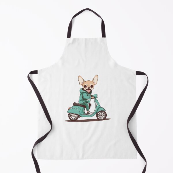 Item preview, Chihuahua Riding Scooter – Cute Kawaii Dog Art for Scooter & Pet Lovers designed and sold by FreeMaMindStudio.