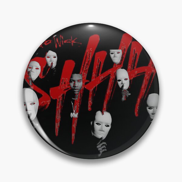 Item preview, Nardo Wick “Shhh” Horror Mask Dark Rap Design designed and sold by yinongsqa.