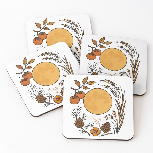 Item preview, Chuseok Full Moon Garden – Korean Harvest Festival Art designed and sold by bloomling.