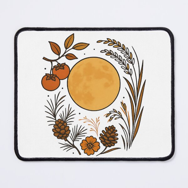 Item preview, Chuseok Full Moon Garden – Korean Harvest Festival Art designed and sold by bloomling.