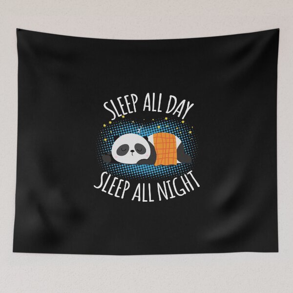 Item preview, Sleep All Day Sleep All Night - Lazy Panda designed and sold by anziehend.