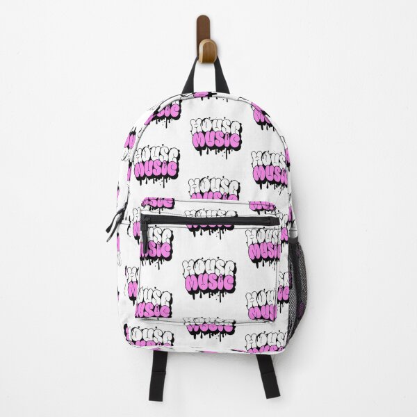 Item preview, HOUSE MUSIC - Bubbly Drip Font (Pink/Black) designed and sold by Discothreadz.