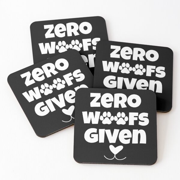 Item preview, Zero Woofs Given Funny Dog Lover Shirt with Paw Print Design designed and sold by Fredster1966.