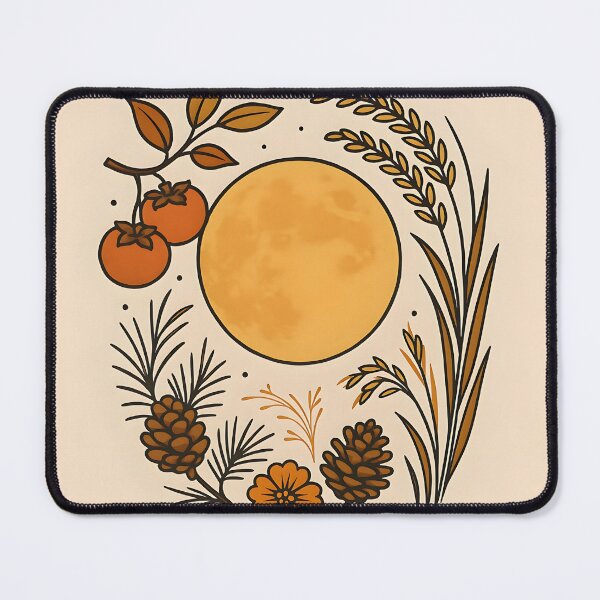 Item preview, Chuseok Full Moon Garden – Korean Harvest Festival Art designed and sold by bloomling.
