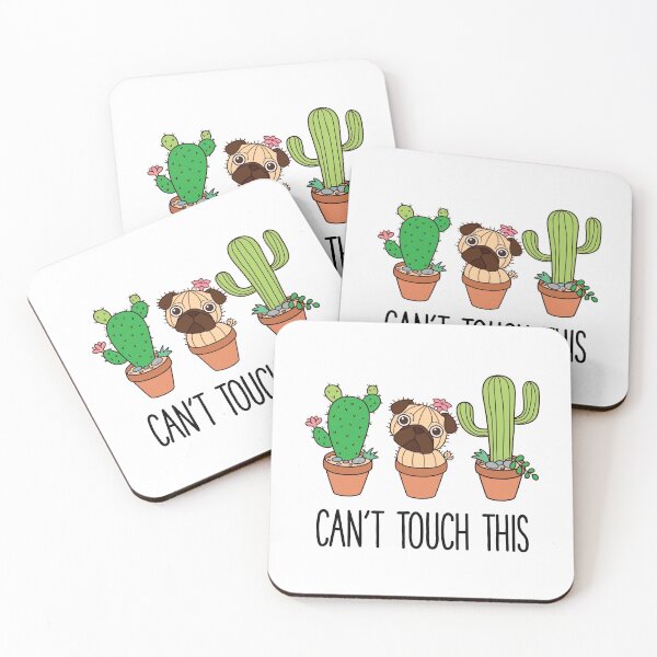 Item preview, Can't touch this Cactus Pug designed and sold by thepawster.