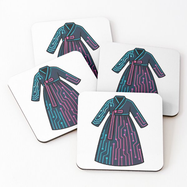 Item preview, Cyberpunk Hanbok with Circuit Pattern – Futuristic Korean Fashion Vector designed and sold by bloomling.