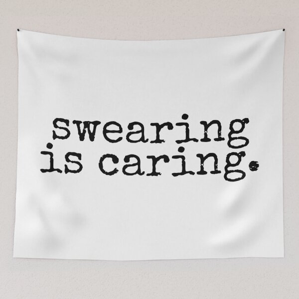 Item preview, swearing is caring. designed and sold by SWETA HALDER.