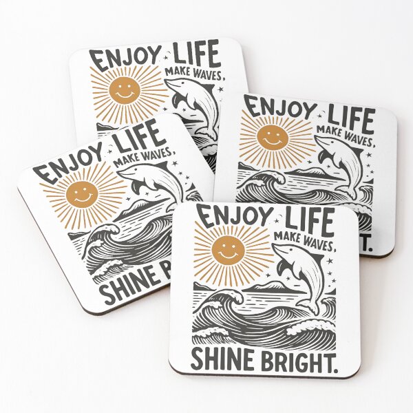 Item preview, Enjoy Life Make Waves Shine Bright T-Shirt designed and sold by FestivityFinds.