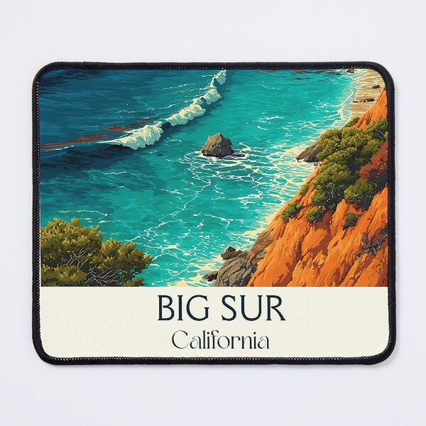 Item preview, Big Sur California Vintage Travel Poster | Bixby Bridge designed and sold by TuncGK.