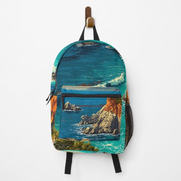 Item preview, Big Sur California Vintage Travel Poster | Bixby Bridge designed and sold by TuncGK.