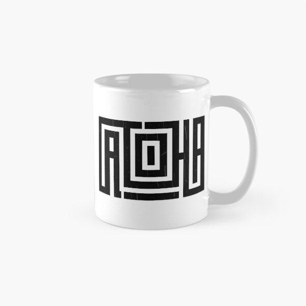 Item preview, Geometric Aloha Maze Typography T-Shirt designed and sold by FestivityFinds.
