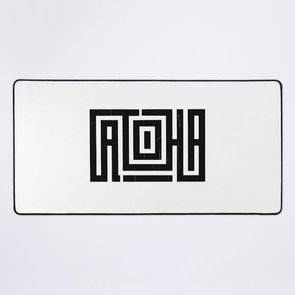 Item preview, Geometric Aloha Maze Typography T-Shirt designed and sold by FestivityFinds.