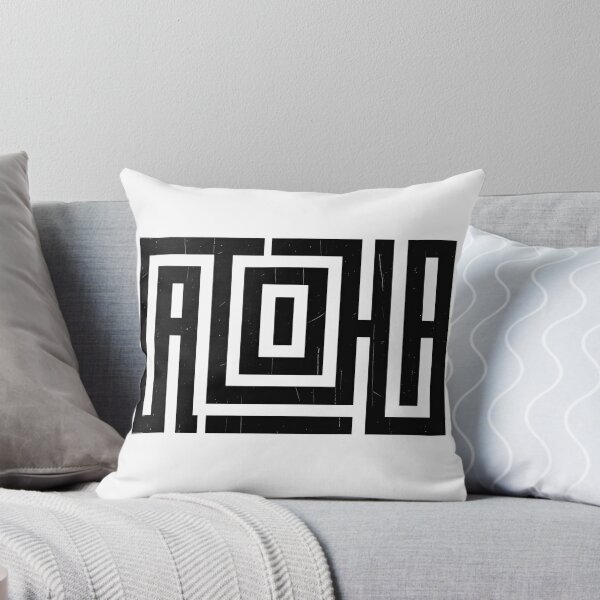 Item preview, Geometric Aloha Maze Typography T-Shirt designed and sold by FestivityFinds.