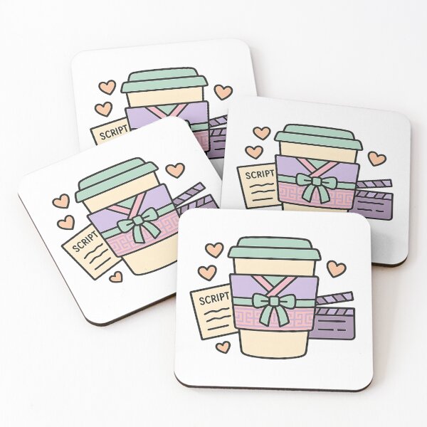 Item preview, K-Drama Coffee Cup in Hanbok Sleeve – Romantic Korean Pastel Vector Art designed and sold by bloomling.