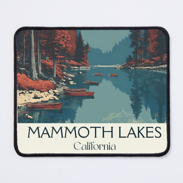 Item preview, Mammoth Lakes California Retro Poster | Eastern Sierras Art designed and sold by TuncGK.