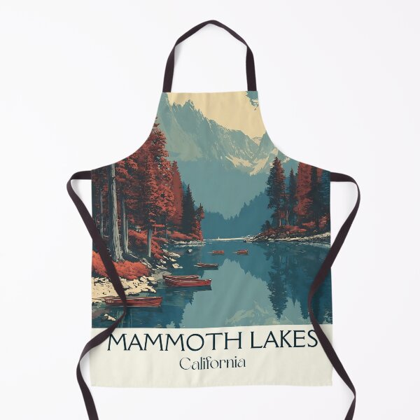 Item preview, Mammoth Lakes California Retro Poster | Eastern Sierras Art designed and sold by TuncGK.