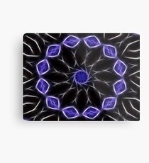 Blue Purple Black kaleidoscope Art 2 Metal Print