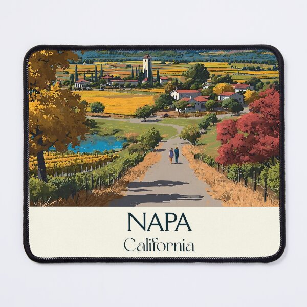 Item preview, Napa Valley California Vintage Poster | Wine Country Art designed and sold by TuncGK.