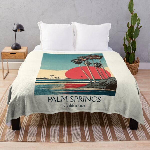 Item preview, Palm Springs California Retro Poster | Mid-Century Modern Art designed and sold by TuncGK.