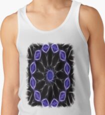 Blue Purple Black kaleidoscope Art 2 Tank Top