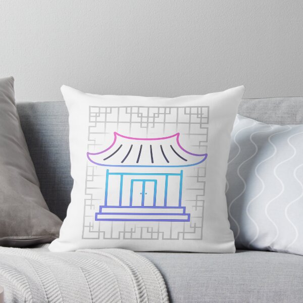 Item preview, Neon Korean Hanok House – Cyber Glow Traditional Architecture Vector designed and sold by bloomling.