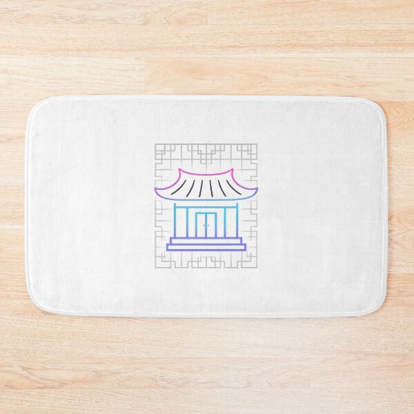 Item preview, Neon Korean Hanok House – Cyber Glow Traditional Architecture Vector designed and sold by bloomling.