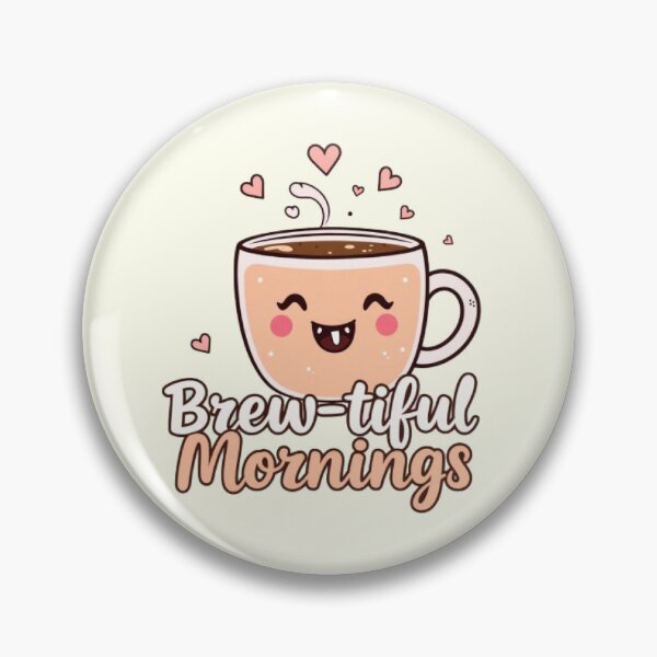 Item preview, Coffee Pun Art - 'Brewtiful Mornings' designed and sold by KhadijaBatool38.