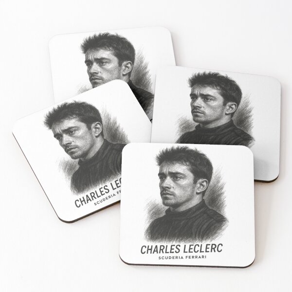 Item preview, Charles Leclerc F1 Retro Portrait Art designed and sold by Studio F1Grid.