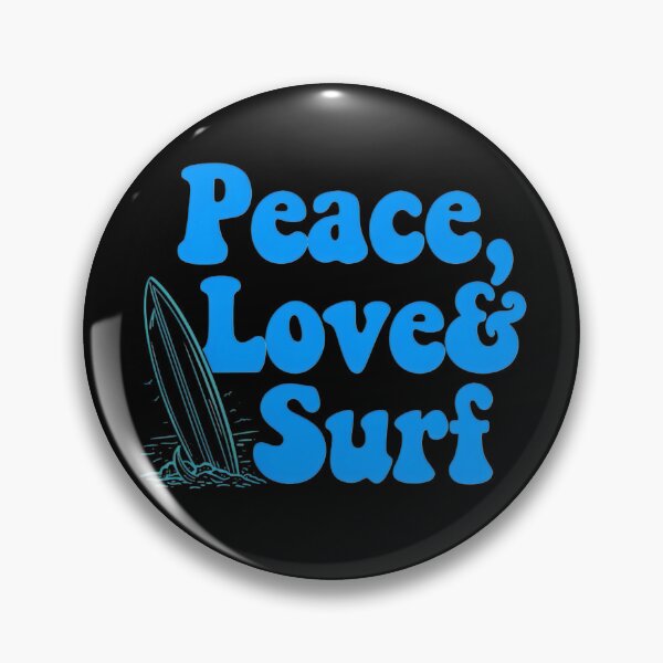 Item preview, Peace Love Surf Retro Surfboard Quote T-Shirt designed and sold by FestivityFinds.