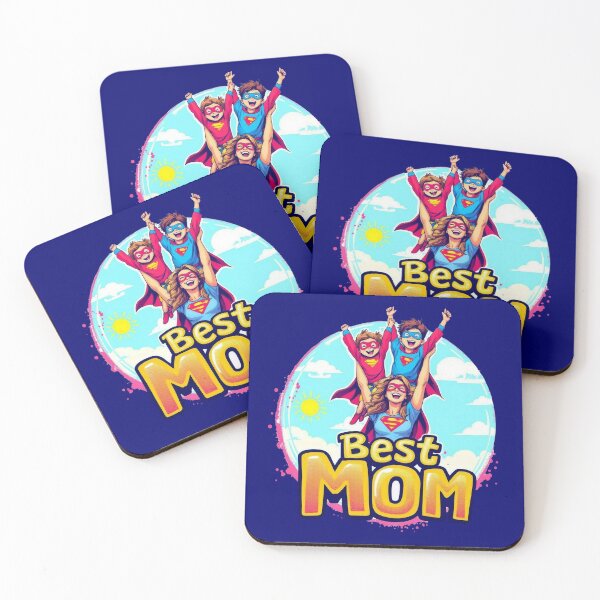 Item preview, Best Mom Superhero T-shirt | Family of 4 Mother and son + daughter Matching Outfit | Super Mom Gift for Her designed and sold by TheGaliyaStudio.