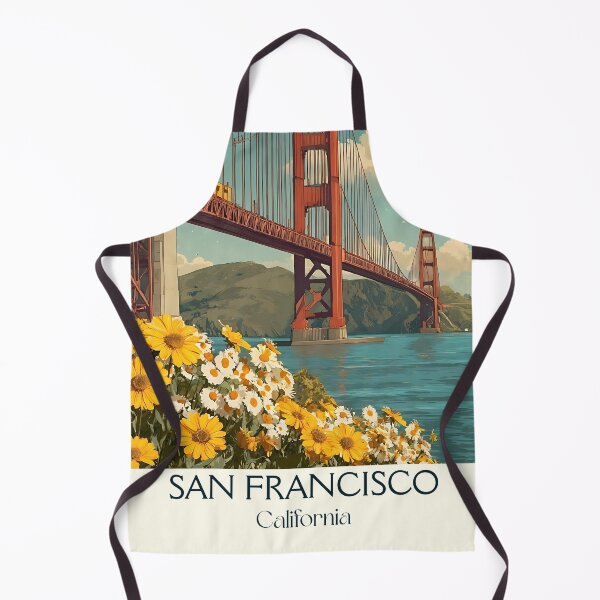 Item preview, San Francisco California Vintage Poster | Golden Gate Bridge designed and sold by TuncGK.