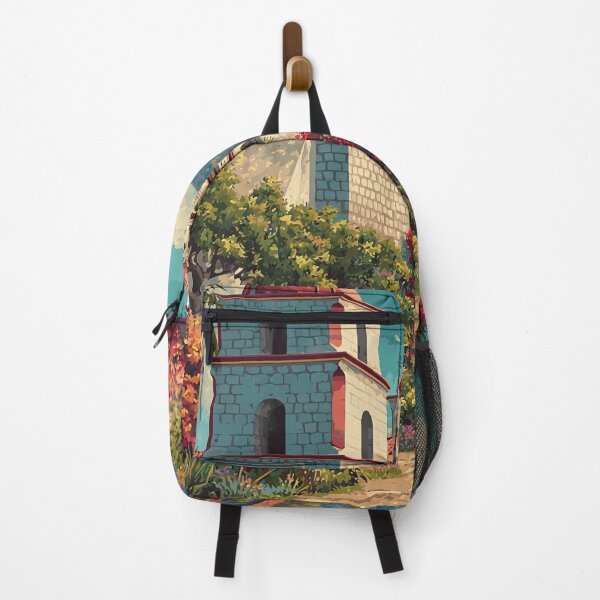 Item preview, Santa Barbara California Vintage Poster | Mission Style Art designed and sold by TuncGK.