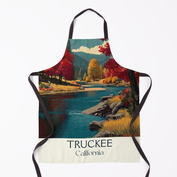Item preview, Truckee California Vintage Poster | Sierra Nevada Mountain Art designed and sold by TuncGK.