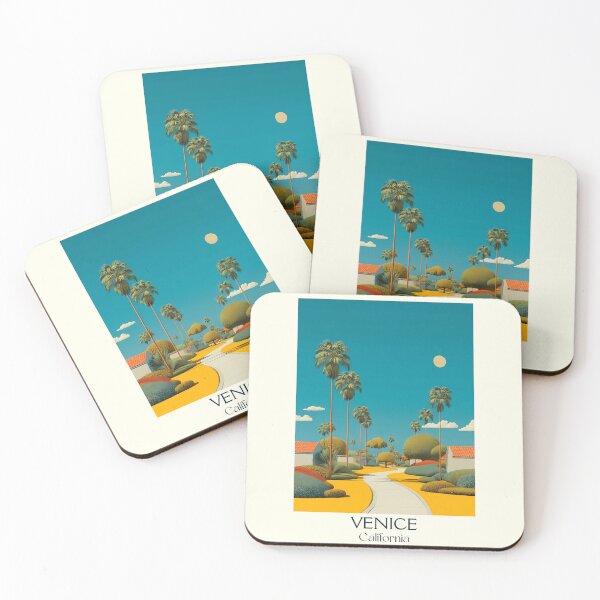 Item preview, Venice Beach California Retro Travel Poster | LA Art designed and sold by TuncGK.