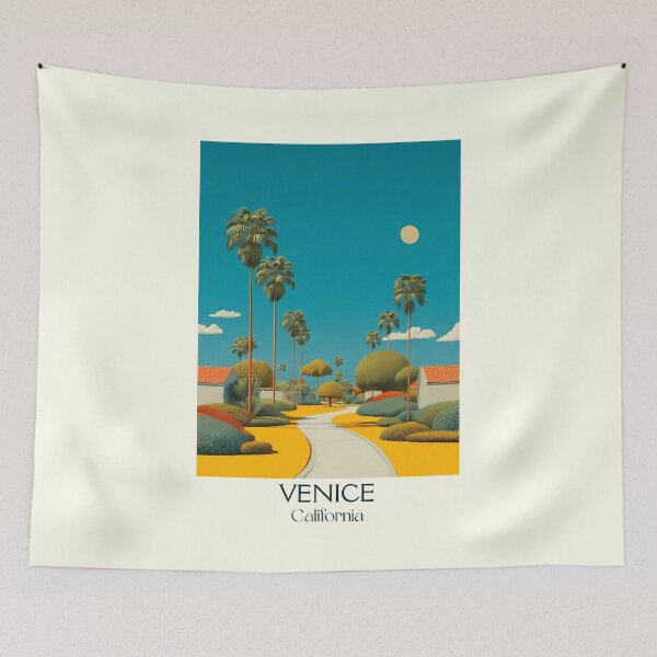 Item preview, Venice Beach California Retro Travel Poster | LA Art designed and sold by TuncGK.