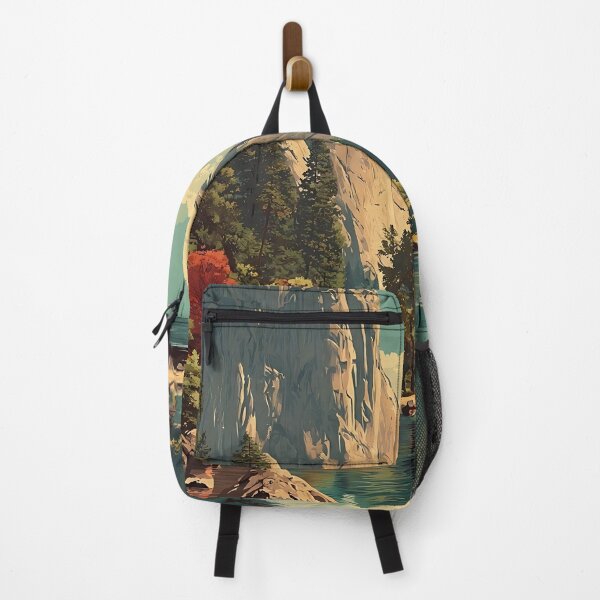 Item preview, Yosemite National Park Vintage Travel Poster | El Capitan Art designed and sold by TuncGK.