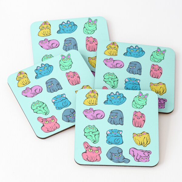 Item preview, more. colorful squishy cats designed and sold by crestfallenmermaid.