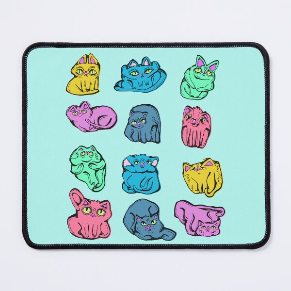 Item preview, more. colorful squishy cats designed and sold by crestfallenmermaid.