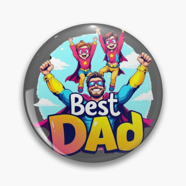 Item preview, Best Dad Superhero Family T-shirt | Father and son + daughter Matching Outfit | Family of 4 Super Dad Gift designed and sold by TheGaliyaStudio.
