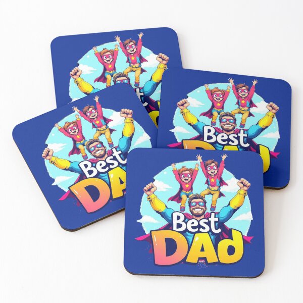 Item preview, Best Dad Superhero Family T-shirt | Father and son + daughter Matching Outfit | Family of 4 Super Dad Gift designed and sold by TheGaliyaStudio.