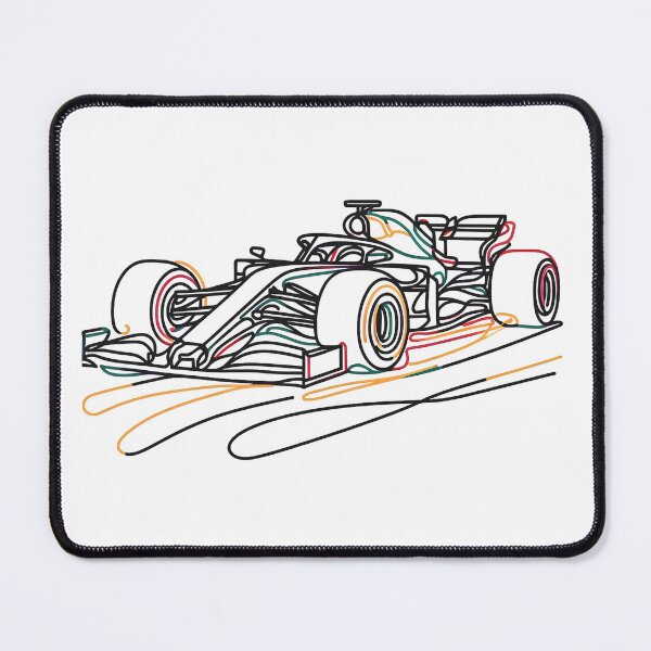 Item preview, Formula 1 Car – Colorful Line Art Racing Design designed and sold by Color-Made.