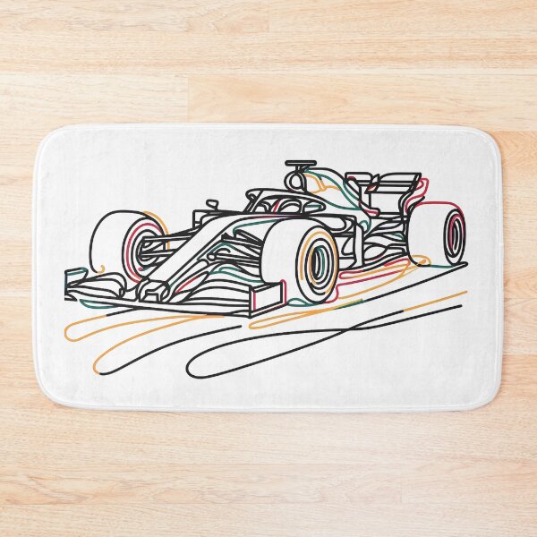 Item preview, Formula 1 Car – Colorful Line Art Racing Design designed and sold by Color-Made.