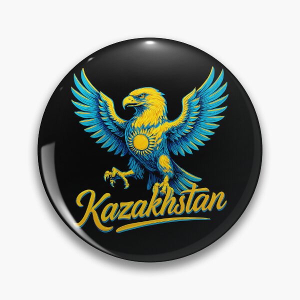Item preview, Kazakhstan Eagle Sun Flag Gift designed and sold by Pineapple-Tree.