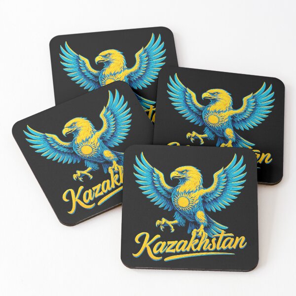 Item preview, Kazakhstan Eagle Sun Flag Gift designed and sold by Pineapple-Tree.