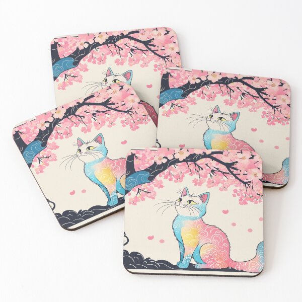 Item preview, Blossom Spirit Cat – Inspired by Japanese Elegance designed and sold by LEO'S CREATURE　れおずくりーちゃー.