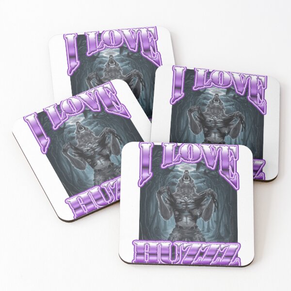 Item preview, I Love Huzzz Wolf Meme Shirt designed and sold by FindingLuffy.