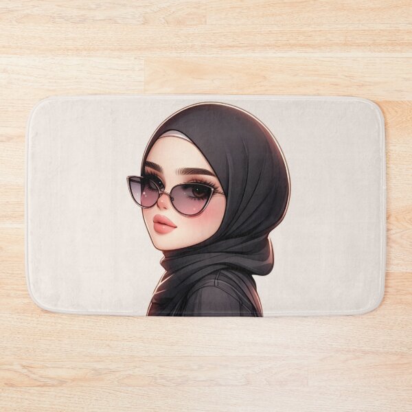 Item preview, Stylish Hijabi Girl – Digital Art Illustration designed and sold by Lulunza.