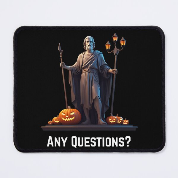 Item preview, Any Questions - Stoic Philosopher Epictetus in Halloween Night designed and sold by LexaArtworks.